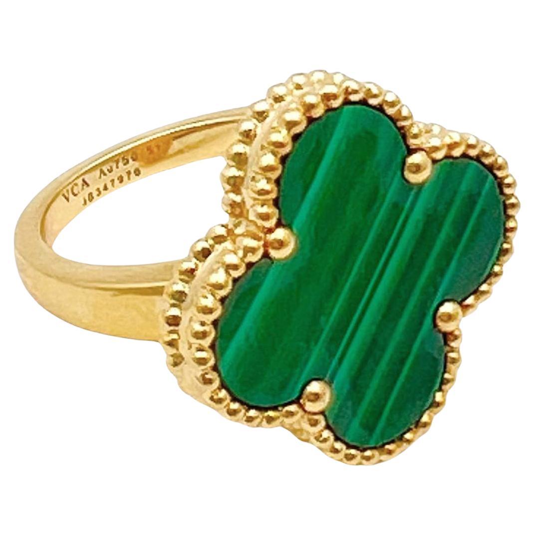 van cleef malachite ring