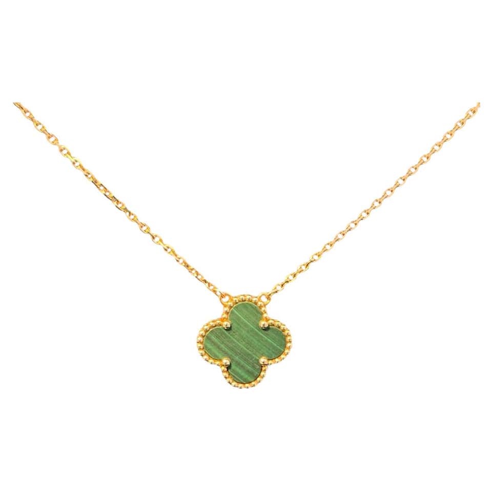 VAN CLEEF and ARPELS 18k Yellow Gold Black Onyx Vintage Alhambra ...