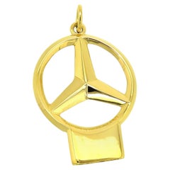 VAN CLEEF & ARPELS 18k Yellow Gold Mercedes Benz Pendant Vintage Rare