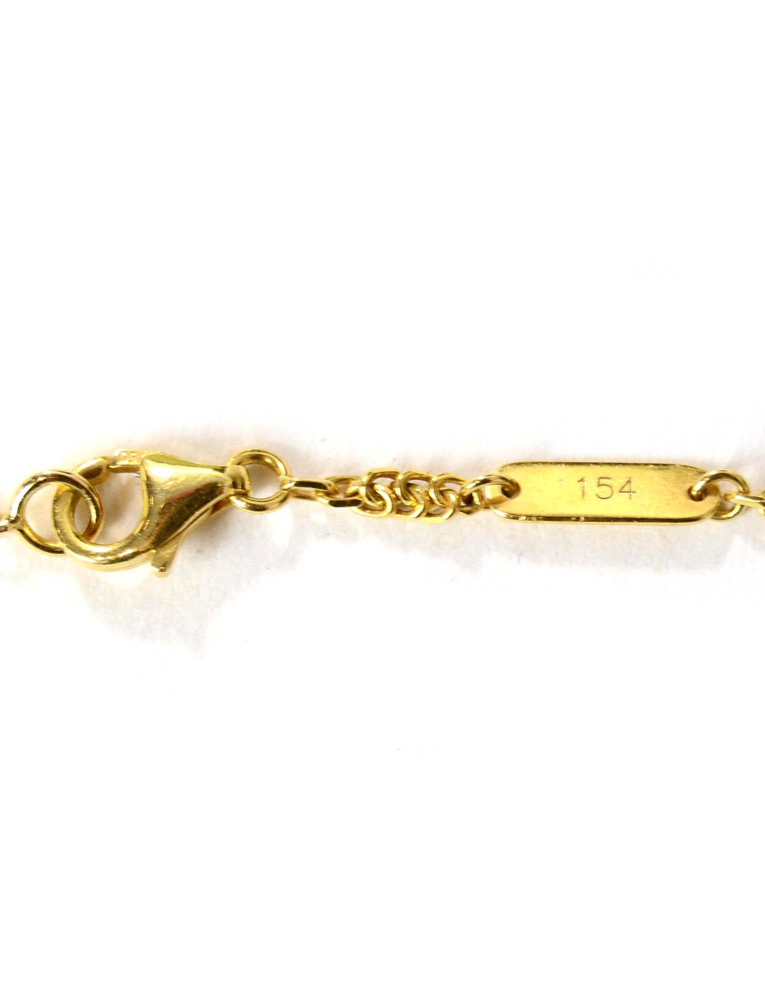 Van Cleef & Arpels 18K Yellow Gold/Mother of Pearl MOP Magic Alhambra Necklace 1