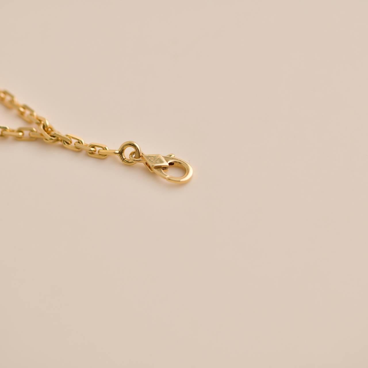 Van Cleef Arpels 18 Karat Gelbgold Perlmutt Onyx Magic Alhambra Halskette für Damen oder Herren