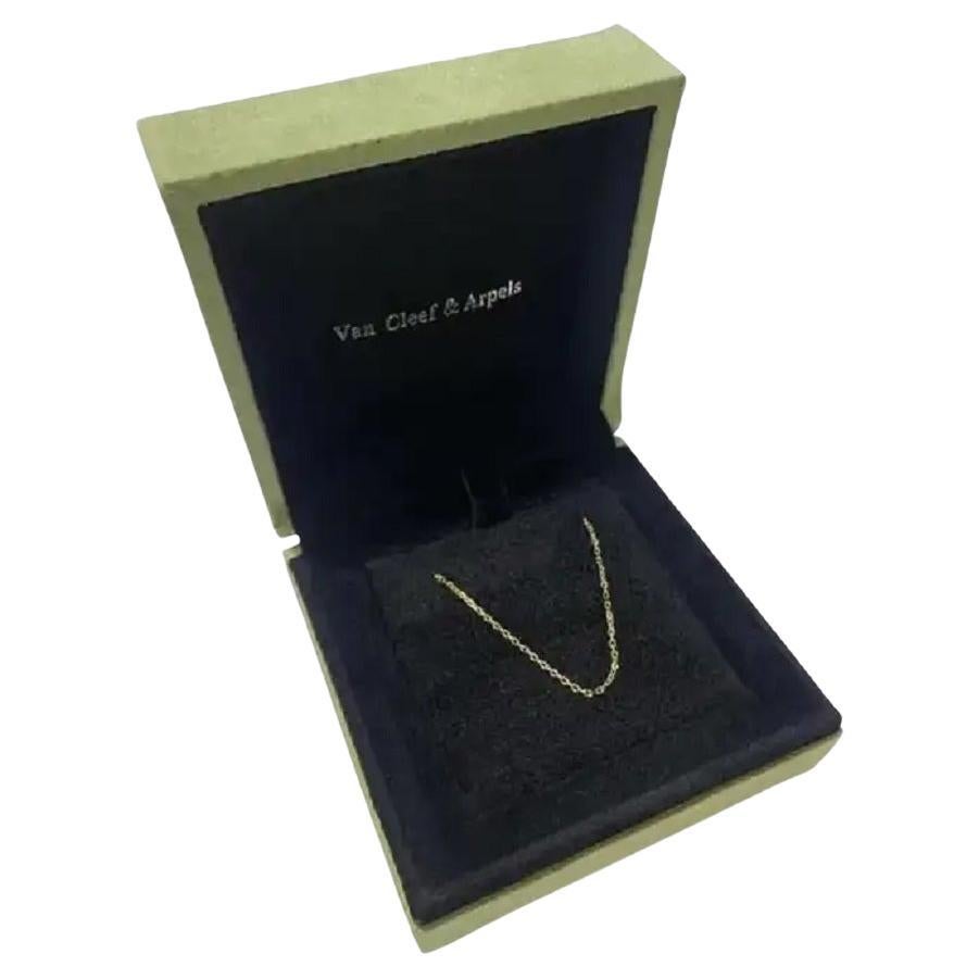 Van Cleef & Arpels 18k Yellow Gold Rada Chain Necklace 18" For Sale