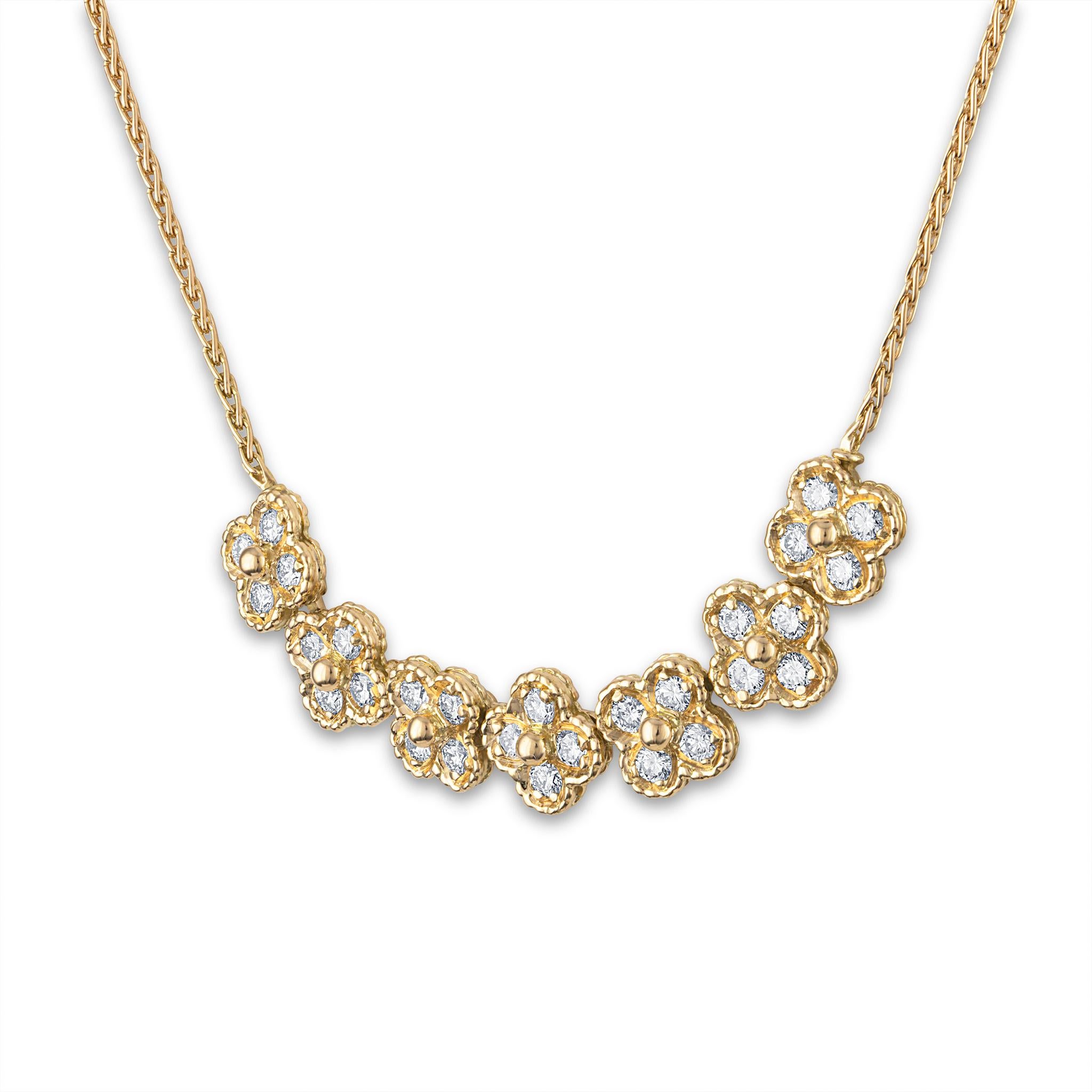 Van Cleef & Arpels 18 Karat Yellow Gold Rope Link Diamond Necklace In Excellent Condition In New York, NY