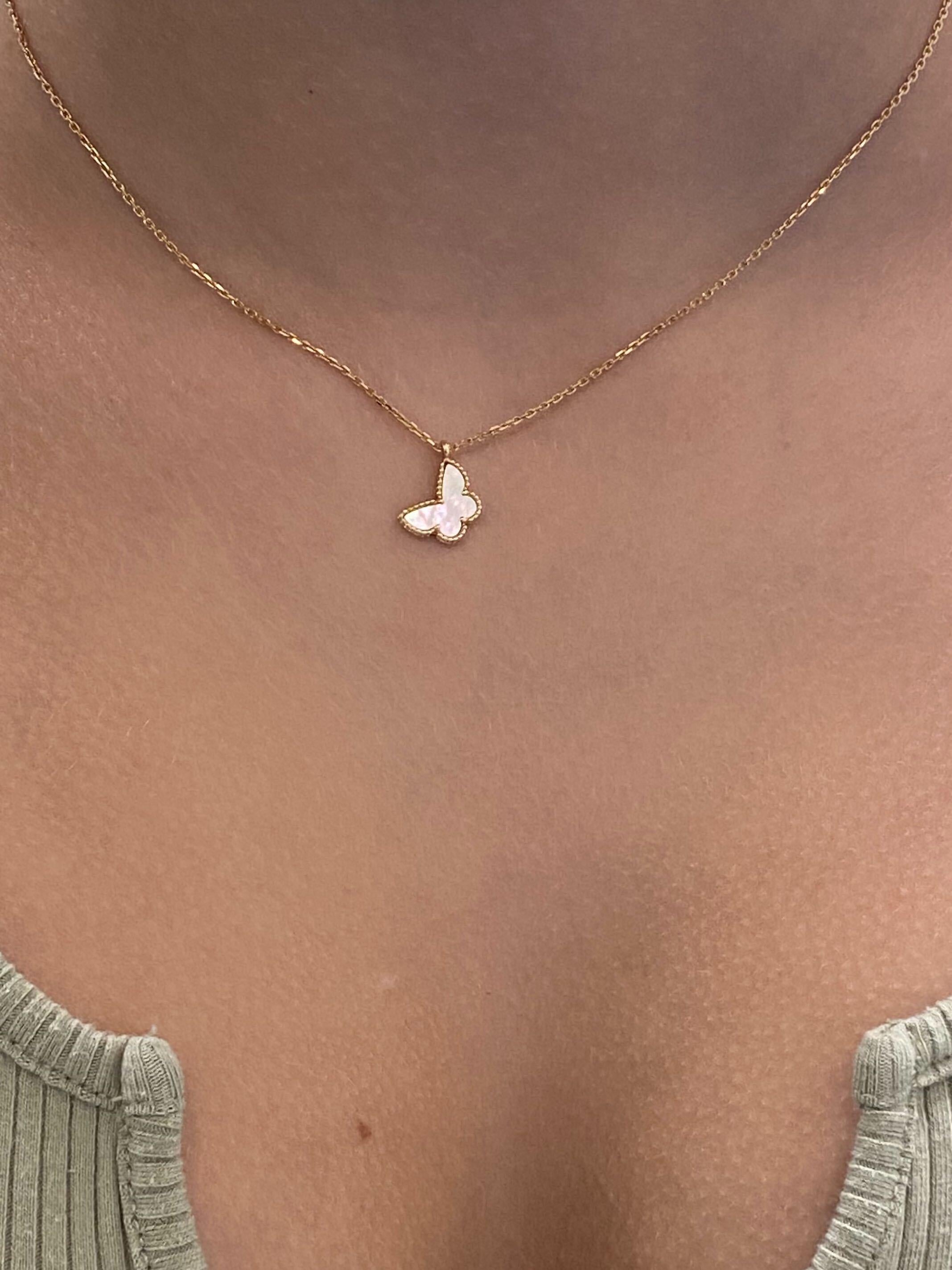 vca butterfly necklace