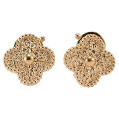Van Cleef & Arpels 18 Karat Gelbgold Vintage Alhambra Ohrstecker
