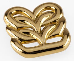 Van Cleef & Arpels 18k Yellow Gold Vintage Belt Buckle Hand-Signed