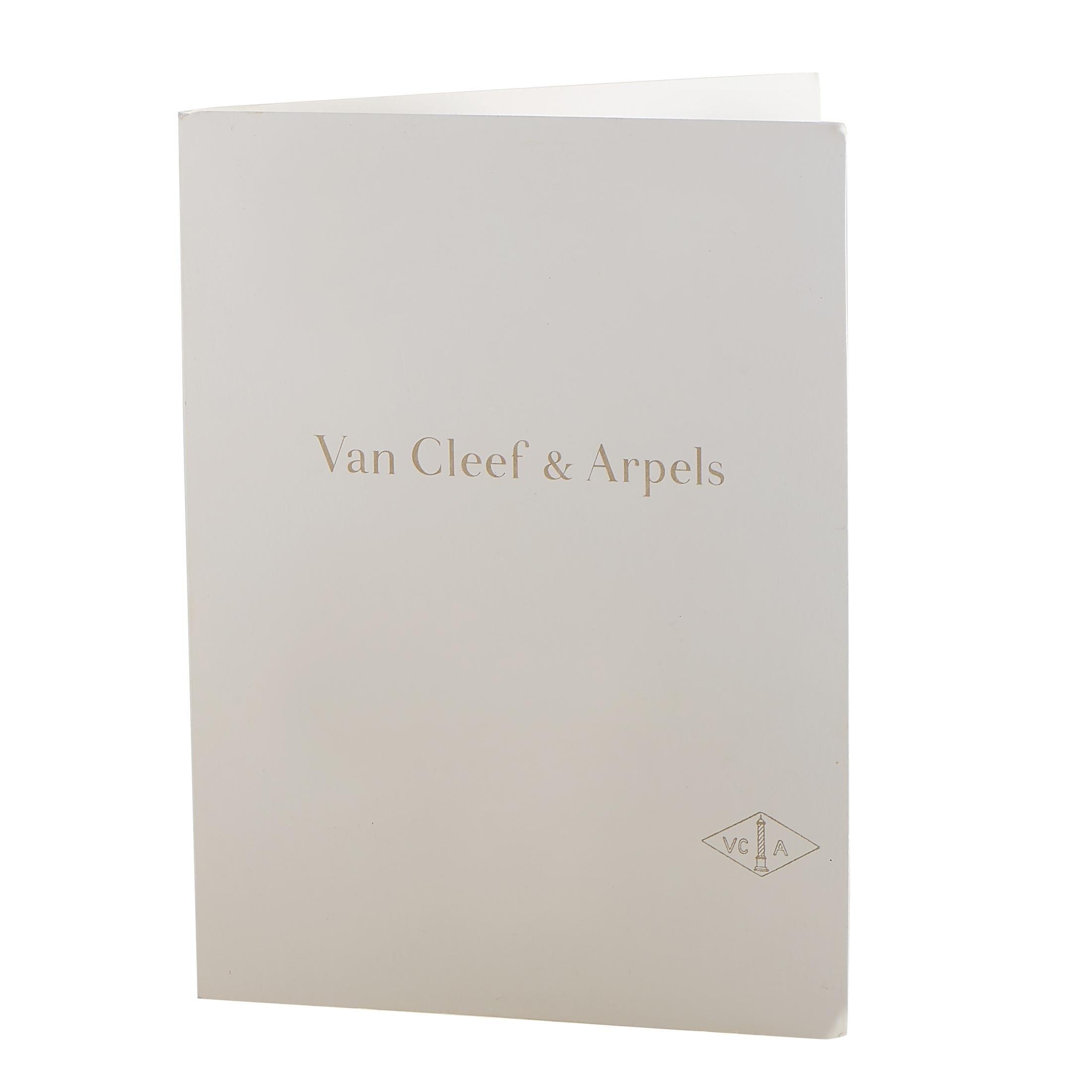 Women's Van Cleef & Arpels 18K Yellow Gold, White Gold 0.99 ct Diamond and Sapphire