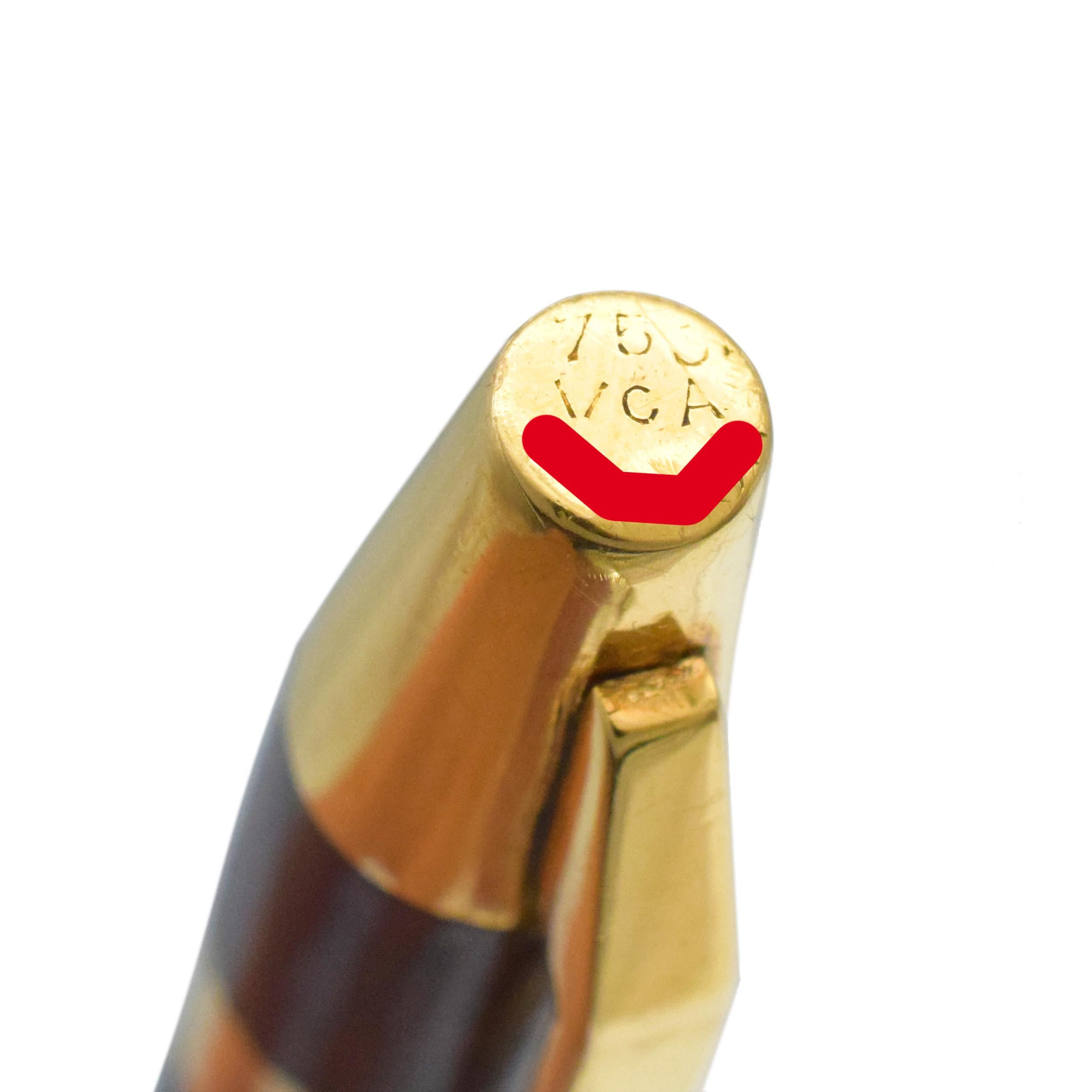 Van Cleef & Arpels 18k Gelbgold & Wood Stift. im Angebot 9