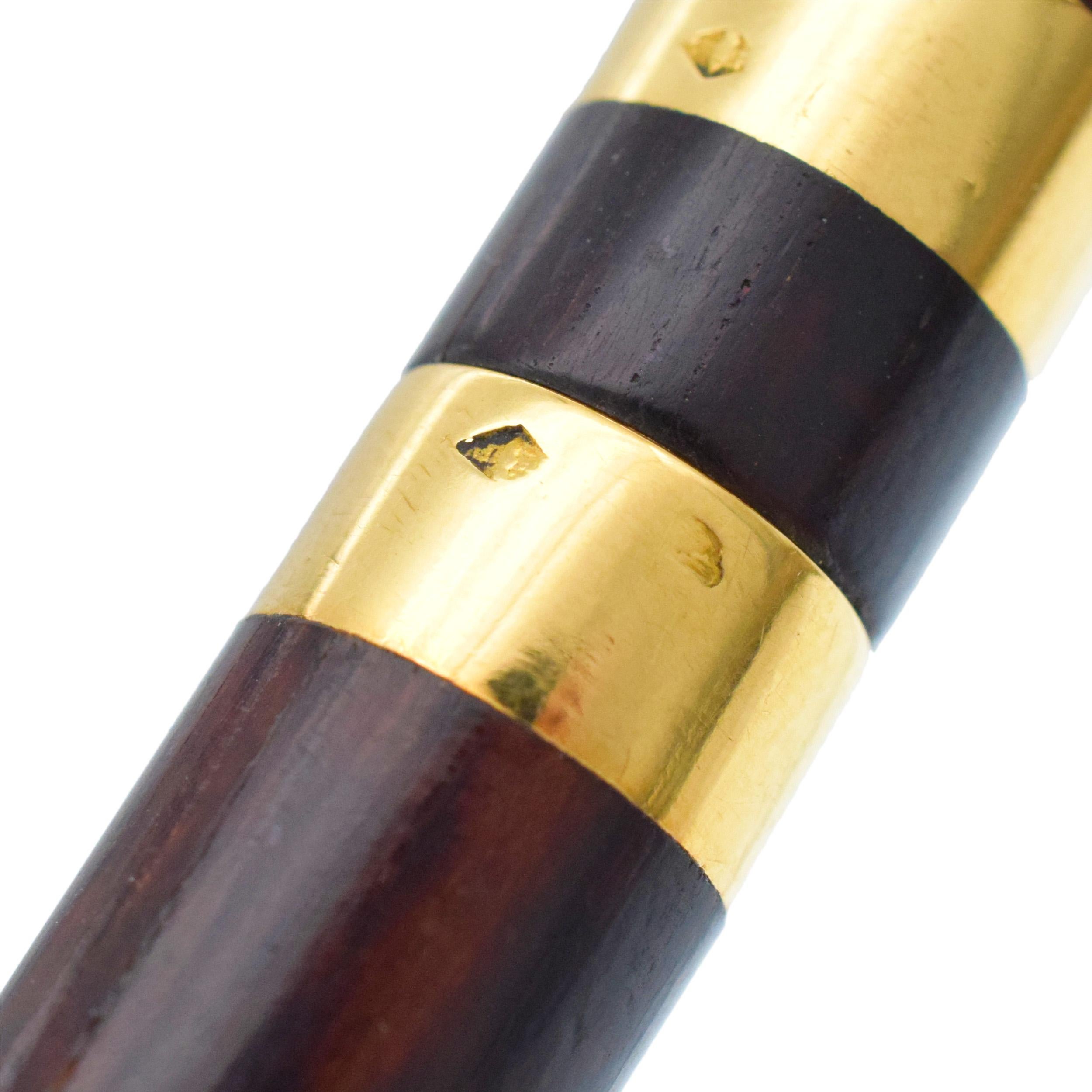 Van Cleef & Arpels 18k Gelbgold & Wood Stift. im Angebot 1