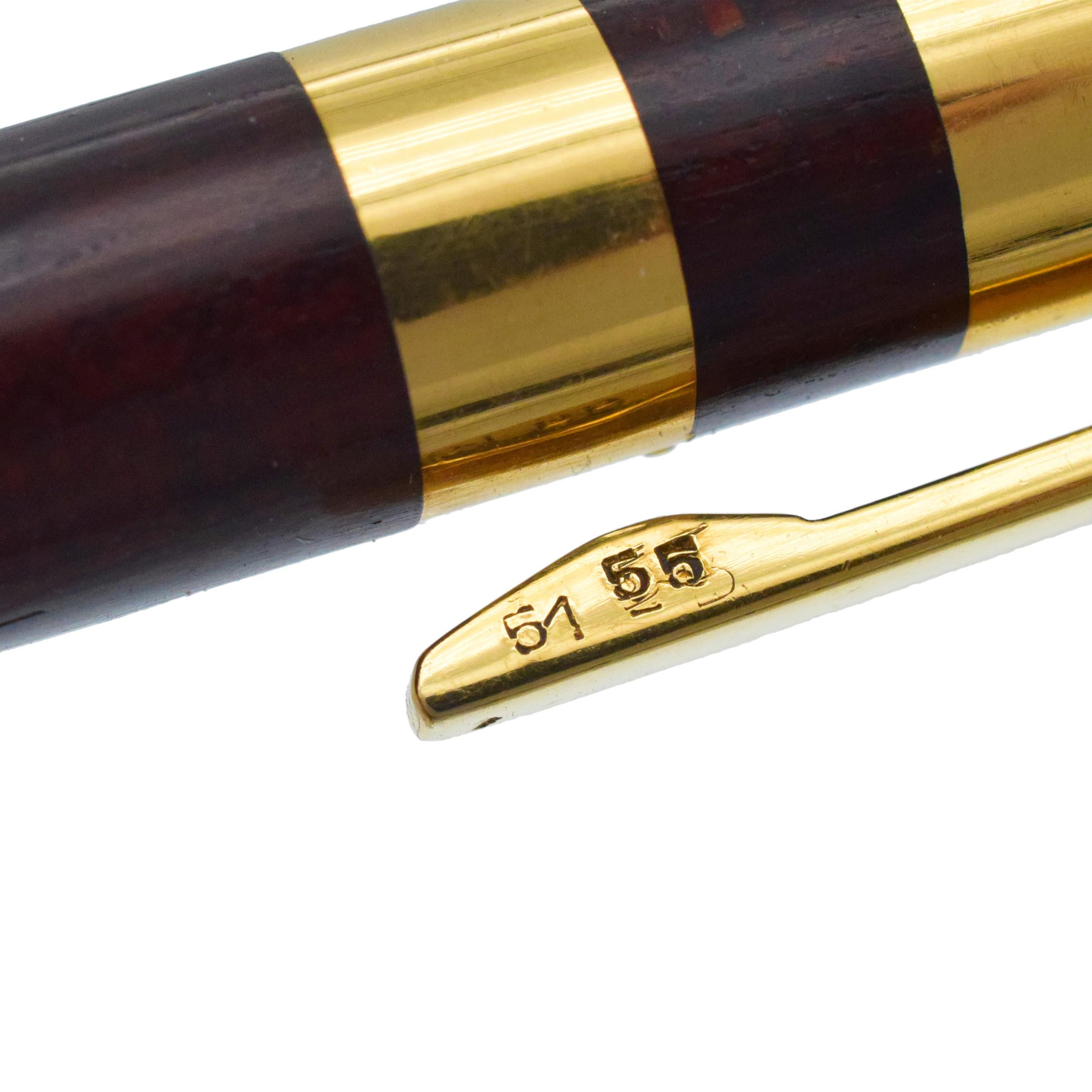 Van Cleef & Arpels 18k Gelbgold & Wood Stift. im Angebot 2