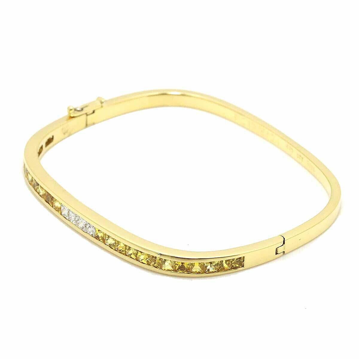 Van Cleef & Arpels 18k Yellow Gold, Yellow Sapphire & Diamond Bangle Bracelet

Here is your chance to purchase a beautiful and highly collectible designer cocktail bracelet.  

Van Cleef Arpels Sapphire 3.20ct Diamond 0.48ct Bracelet 18K YG 750