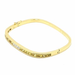 Bracciale Van Cleef & Arpels in oro giallo 18k, zaffiro giallo e diamanti