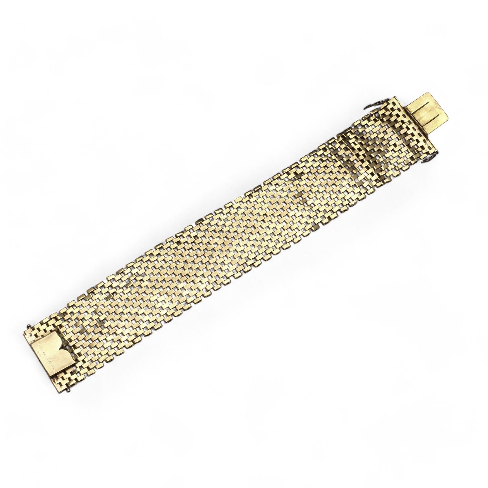 Van Cleef & Arpels 18kt Yellow and White Gold Bracelet For Sale 2