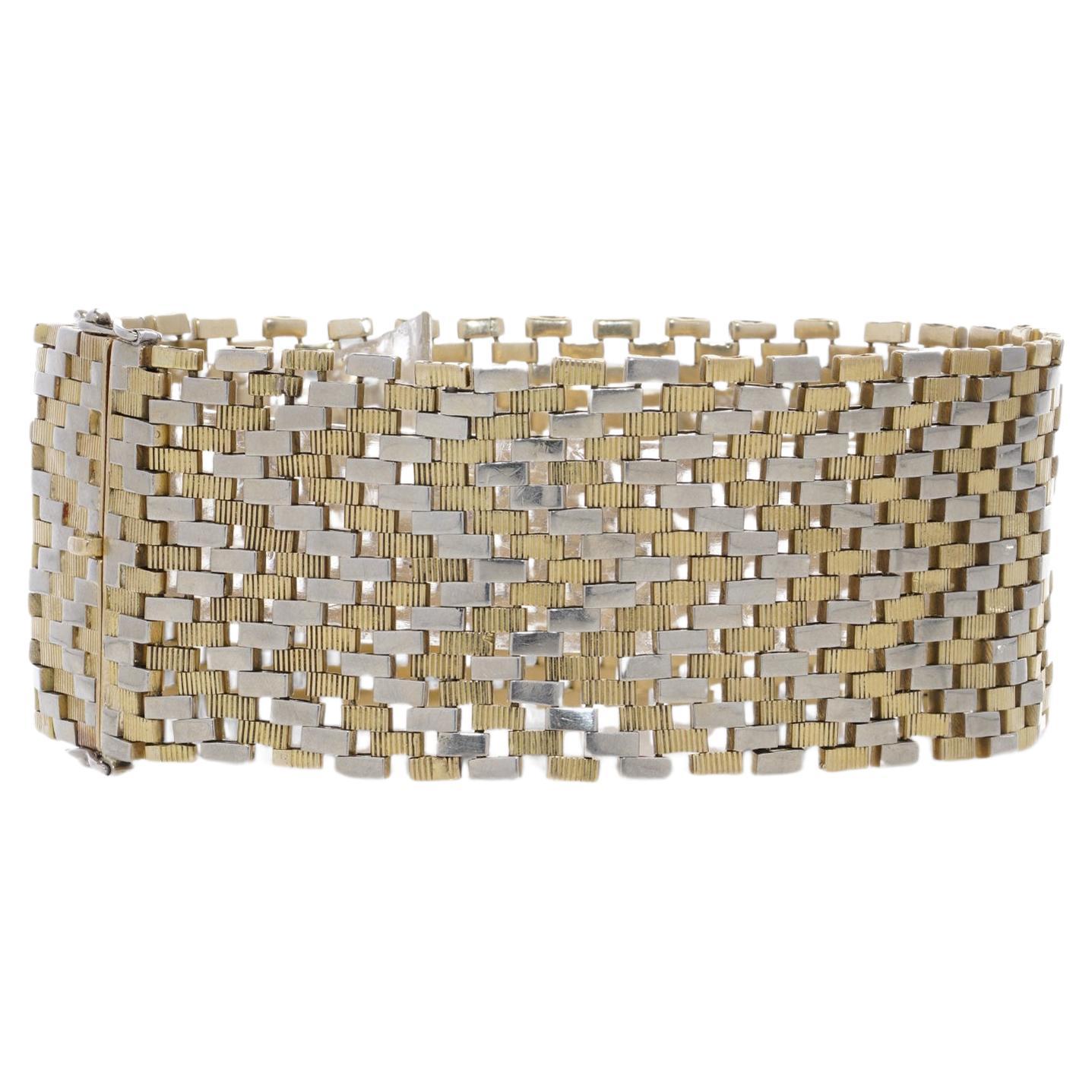 Van Cleef & Arpels 18kt Yellow and White Gold Bracelet For Sale