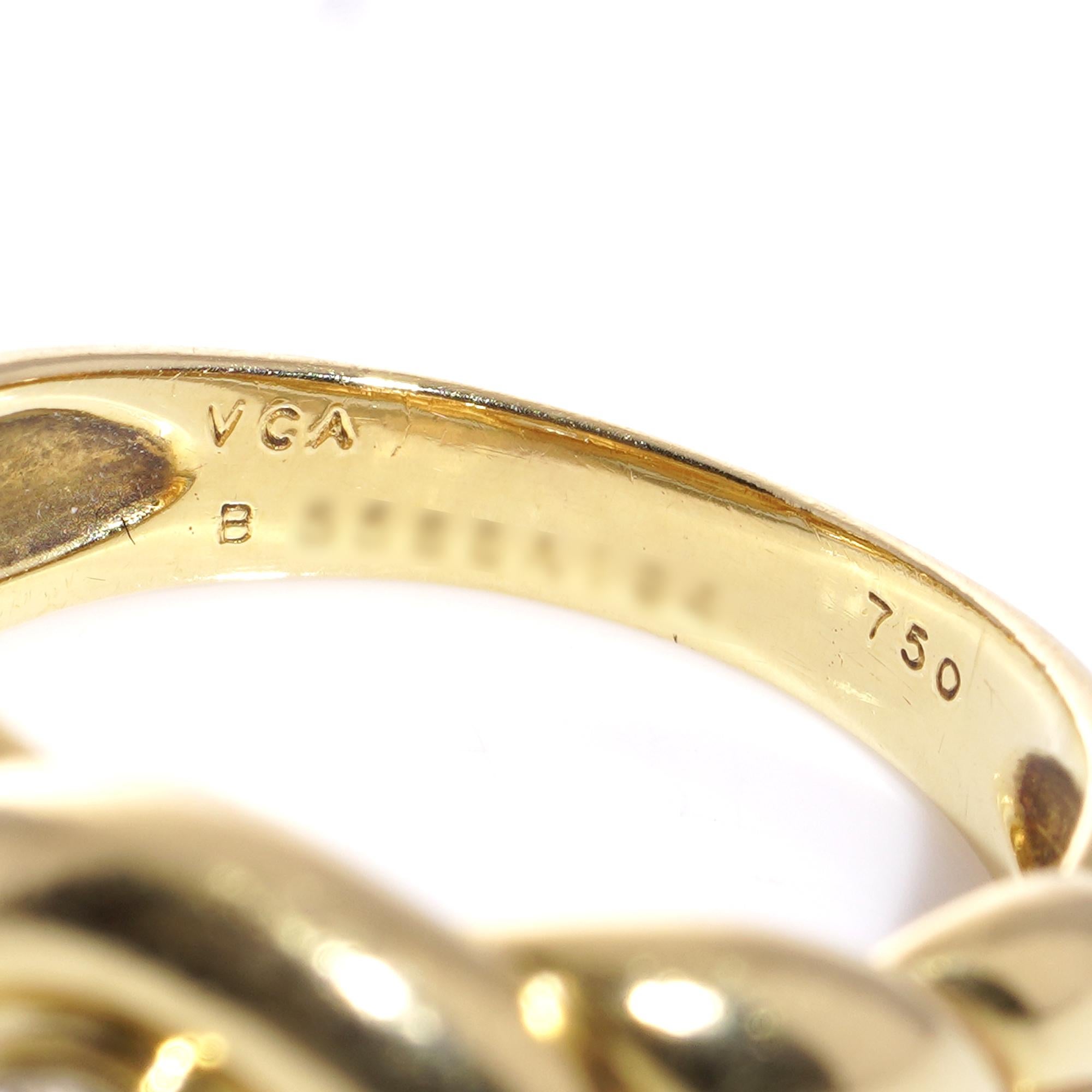Van Cleef & Arpels 18kt. yellow gold braid design ring For Sale 1