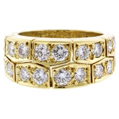 Van Cleef & Arpels Diamantring aus 18 Karat Gelbgold mit Diamanten
