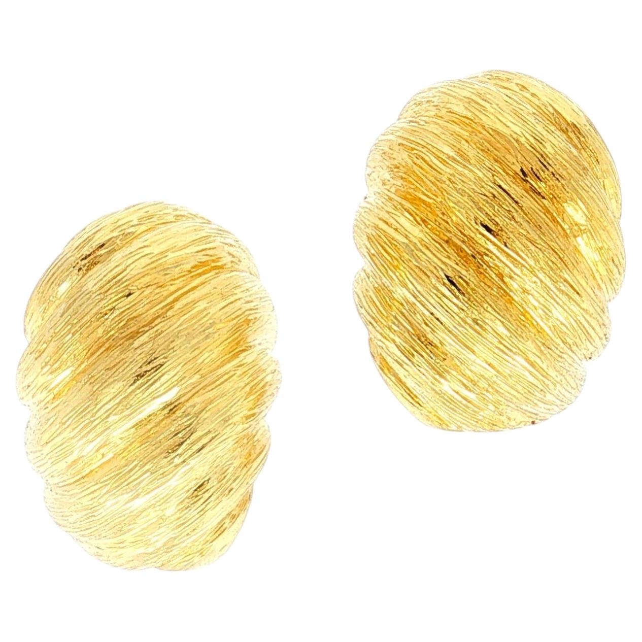 Van Cleef & Arpels - Orecchini a cupola in oro giallo 18 carati
