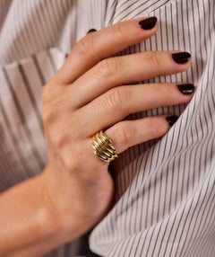 Anillo «Twist» de Van Cleef & Arpels en oro amarillo de 18 quilates, década de los 80, talla 5-5,25
