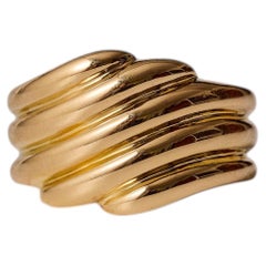 Van Cleef & Arpels Twist-Ring aus 18-karätigem Gelbgold, 1980er Jahre, Größe 5–5,25