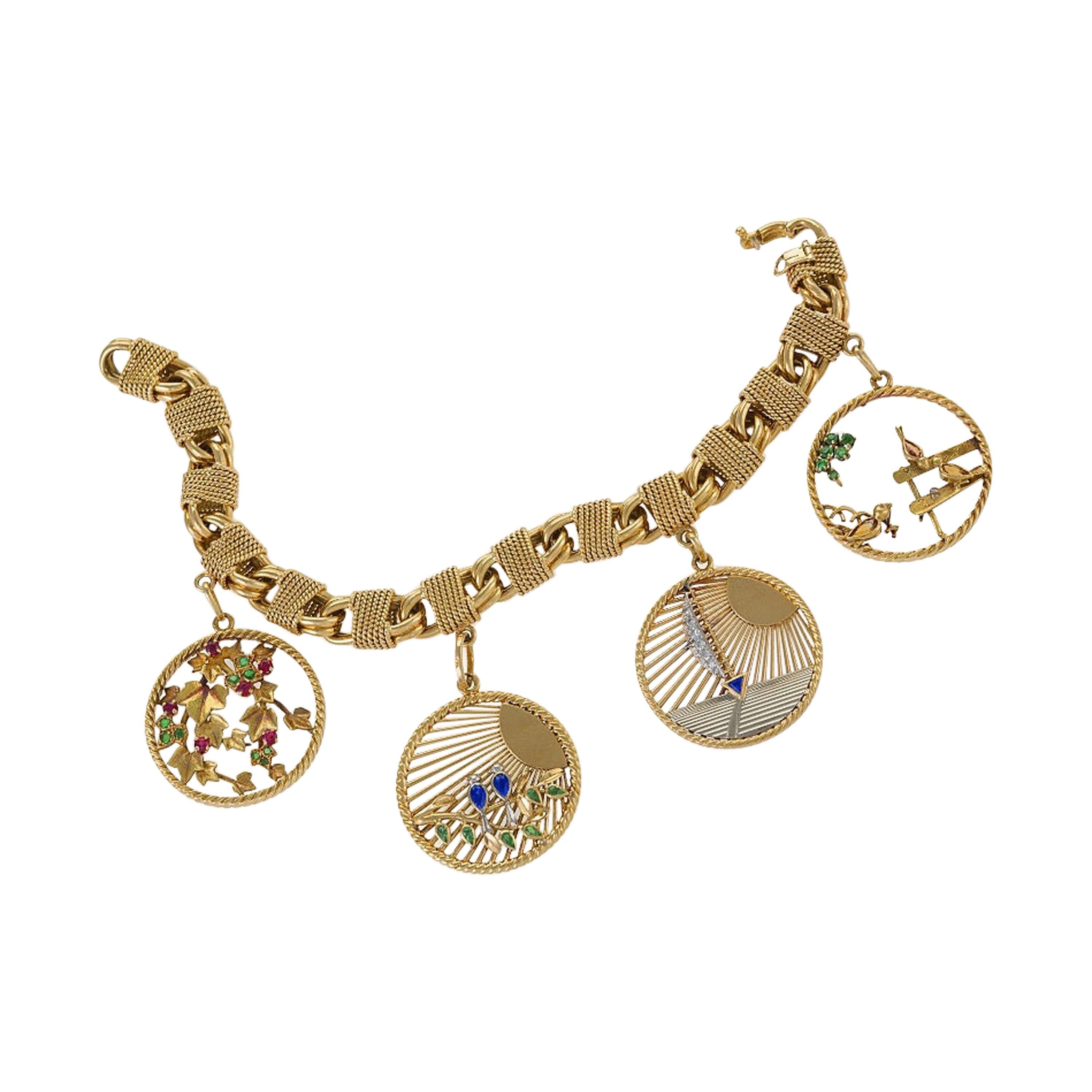 Van Cleef & Arpels 1950s Charm Bracelet