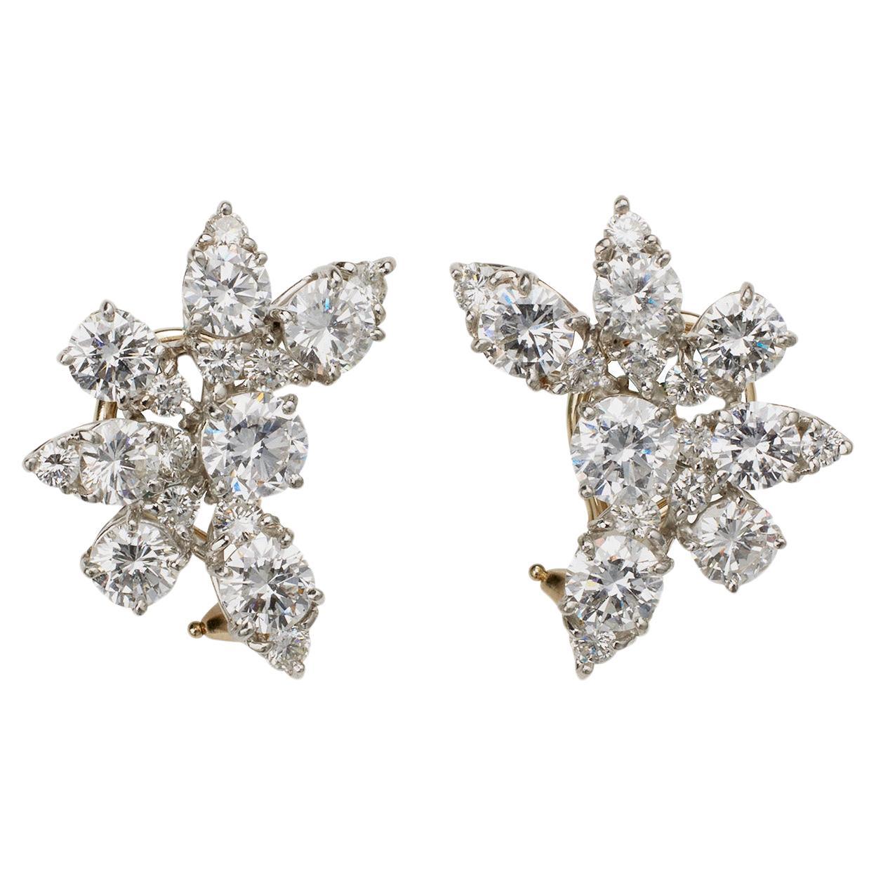 Van Cleef & Arpels 1960s Diamond Clip Earrings