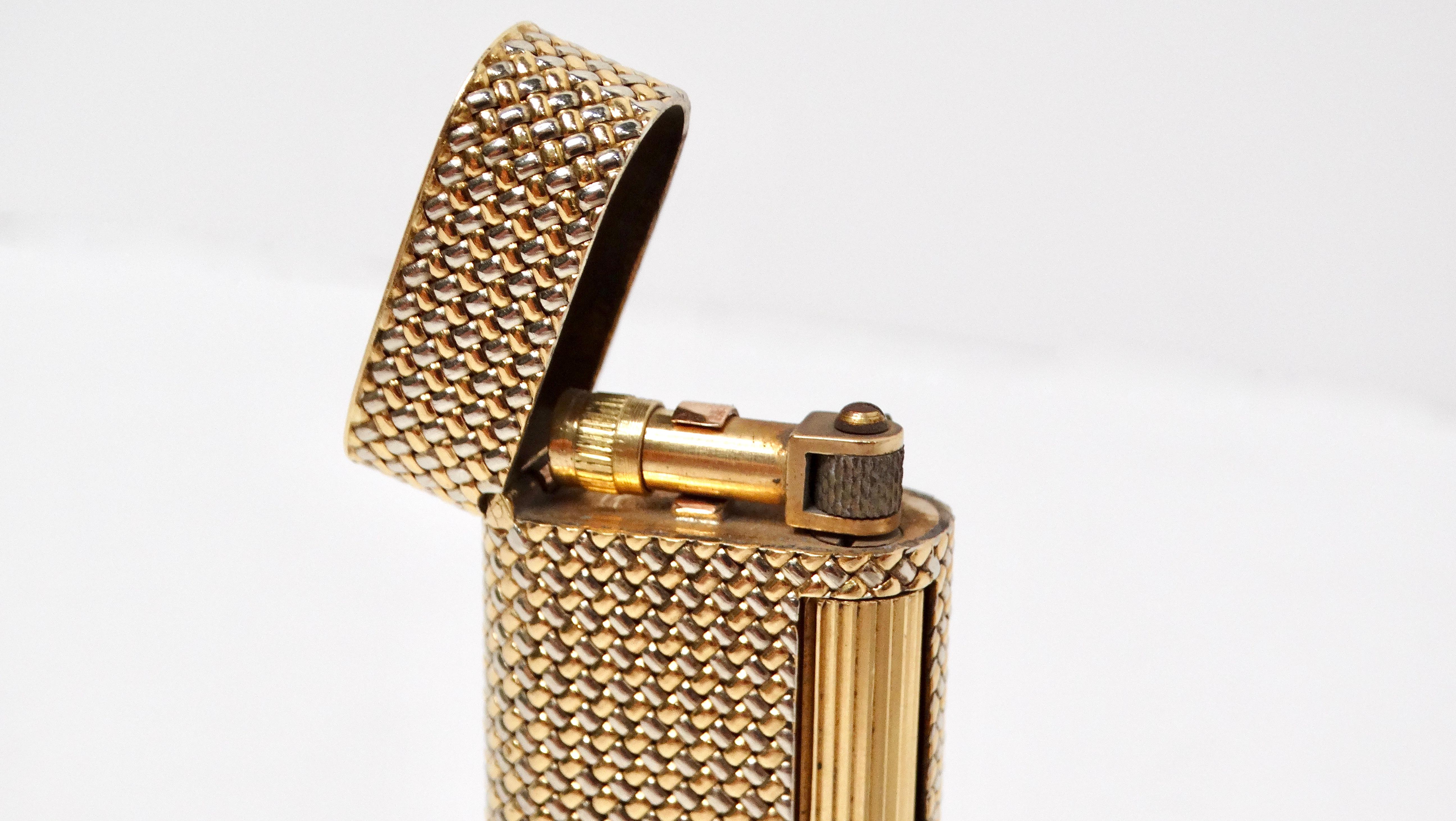 Van Cleef & Arpels Dunhill, briquet réutilisable en or massif 18 carats, années 1960 Unisexe en vente