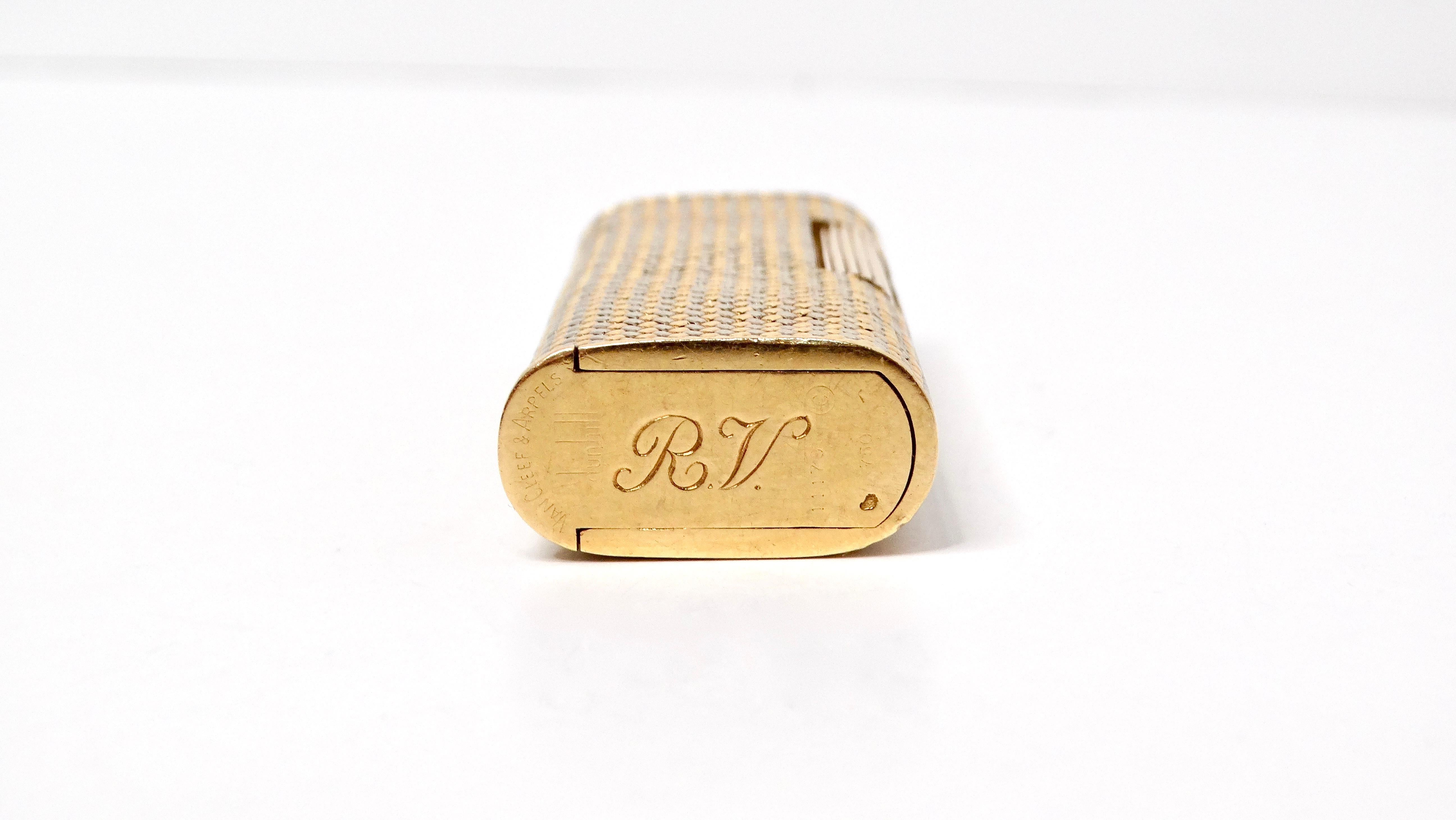 Van Cleef & Arpels Dunhill, briquet réutilisable en or massif 18 carats, années 1960 en vente 4