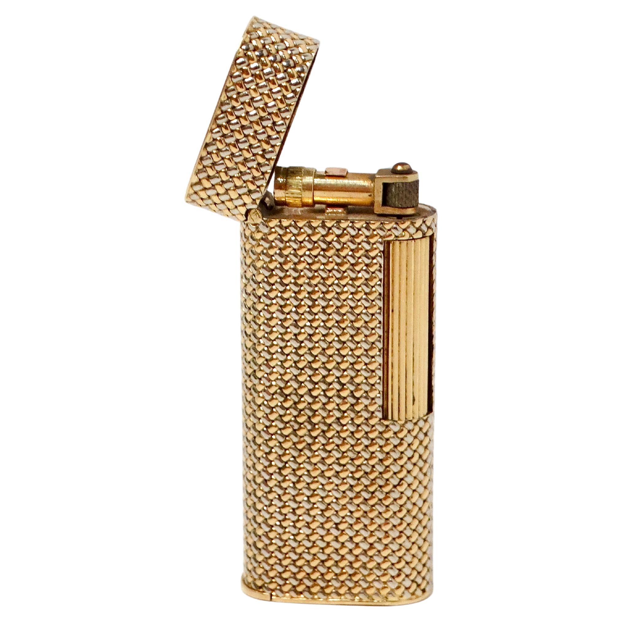 Van Cleef & Arpels 1960s Dunhill 18k Solid Gold Refillable Lighter