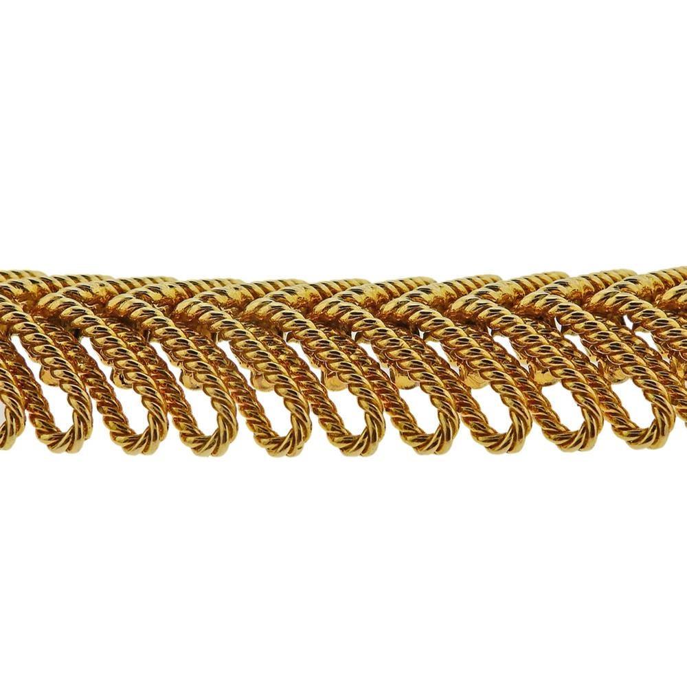Van Cleef & Arpels 1960s Gold Bracelet In Excellent Condition In New York, NY