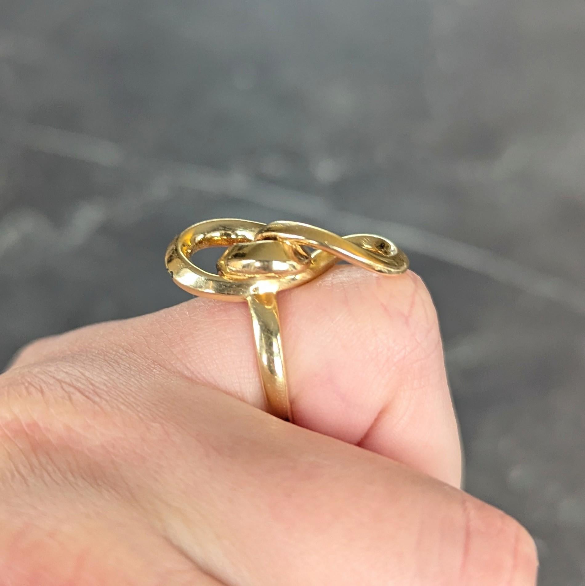 Van Cleef & Arpels 1969 Modernistischer französischer Vintage-Knotenring aus 18 Karat Gelbgold 4