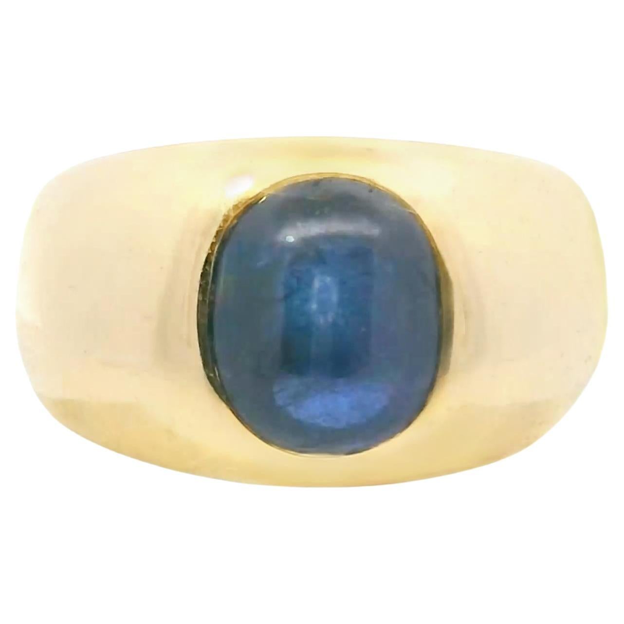 Van Cleef & Arpels 1970er Jahre birmanischer Cabochon Saphir Ring