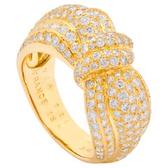 Van Cleef & Arpels Ring mit Diamantschleife aus den 1970er Jahren