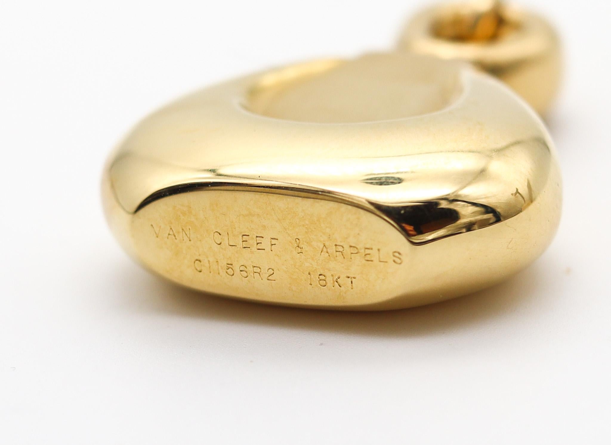 Women's VAN CLEEF & ARPELS 1976 Paris Pendant Perfume Bottle In Solid 18Kt Yellow Gold