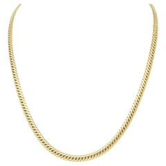 Van Cleef & Arpels 1980er Jahre 18 Karat Gelbgold Vintage Schlangenkette Halskette