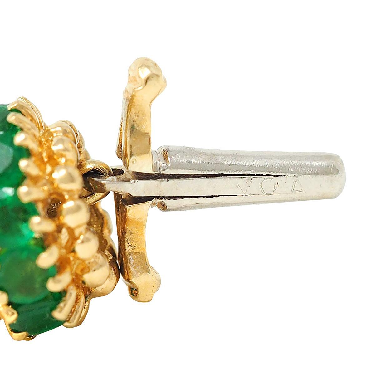 Van Cleef & Arpels 1980's Pearl Multi-Gem 18K Gold Convertible Bracelet Set For Sale 10