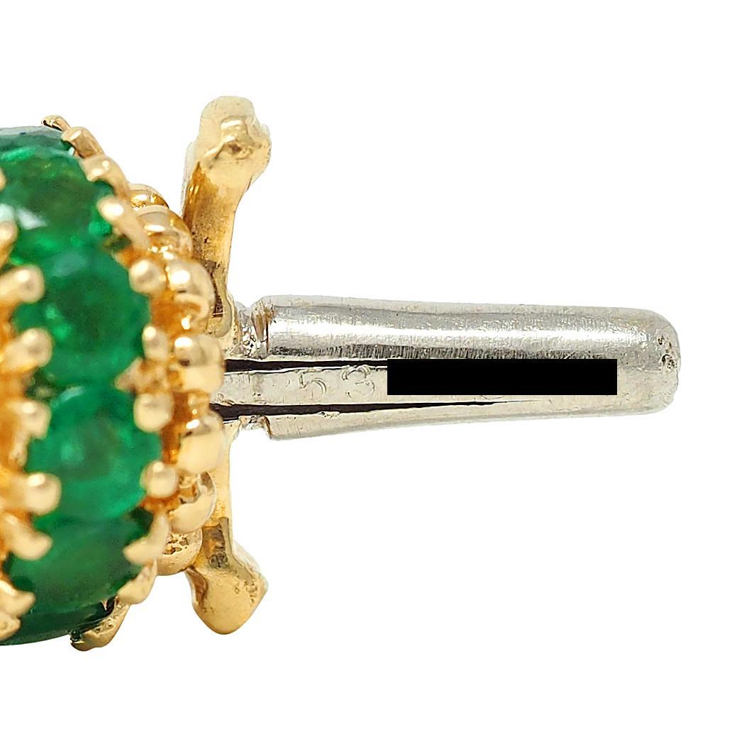 Van Cleef & Arpels 1980's Pearl Multi-Gem 18K Gold Convertible Bracelet Set For Sale 11