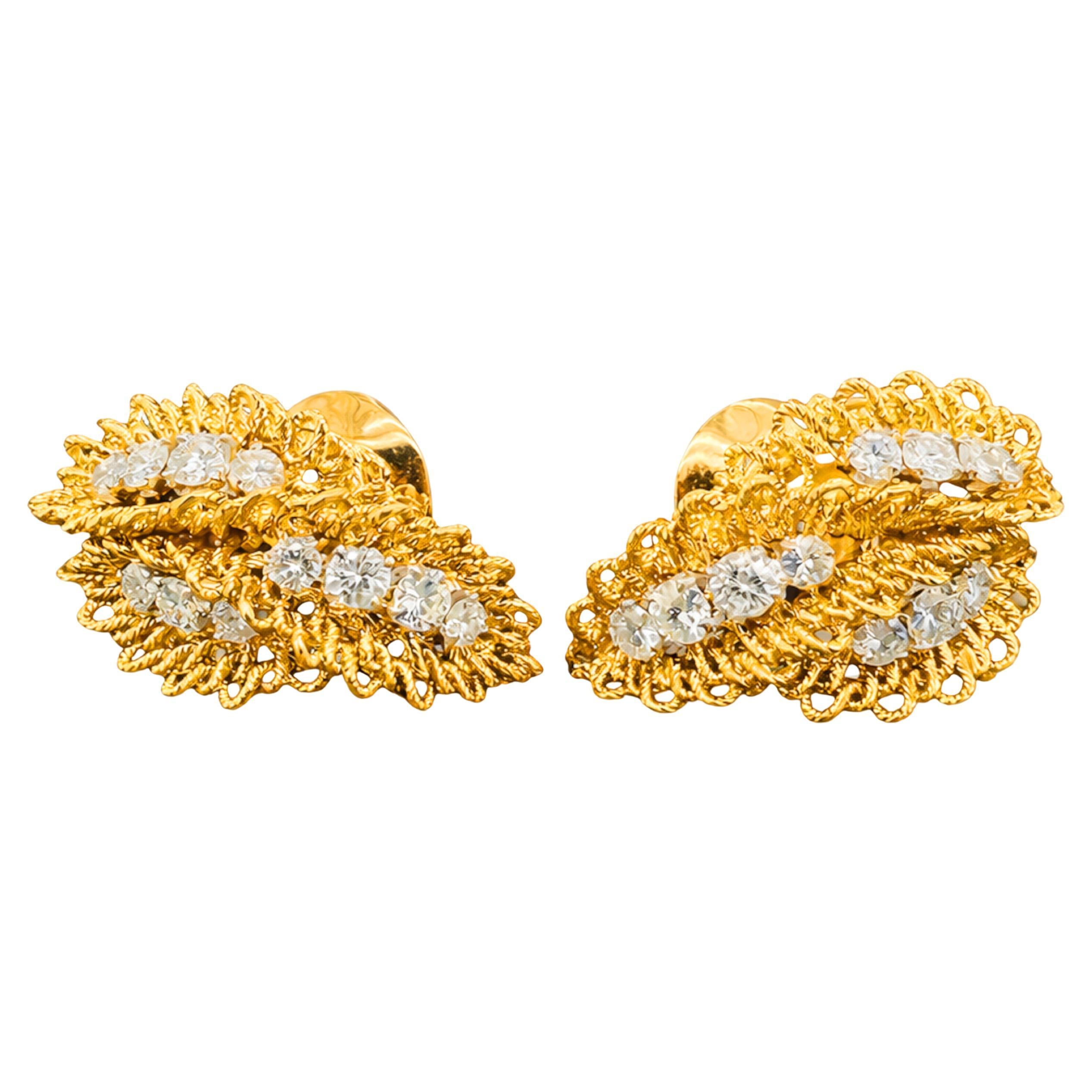 Van Cleef & Arpels 2 Carat Diamond Earrings