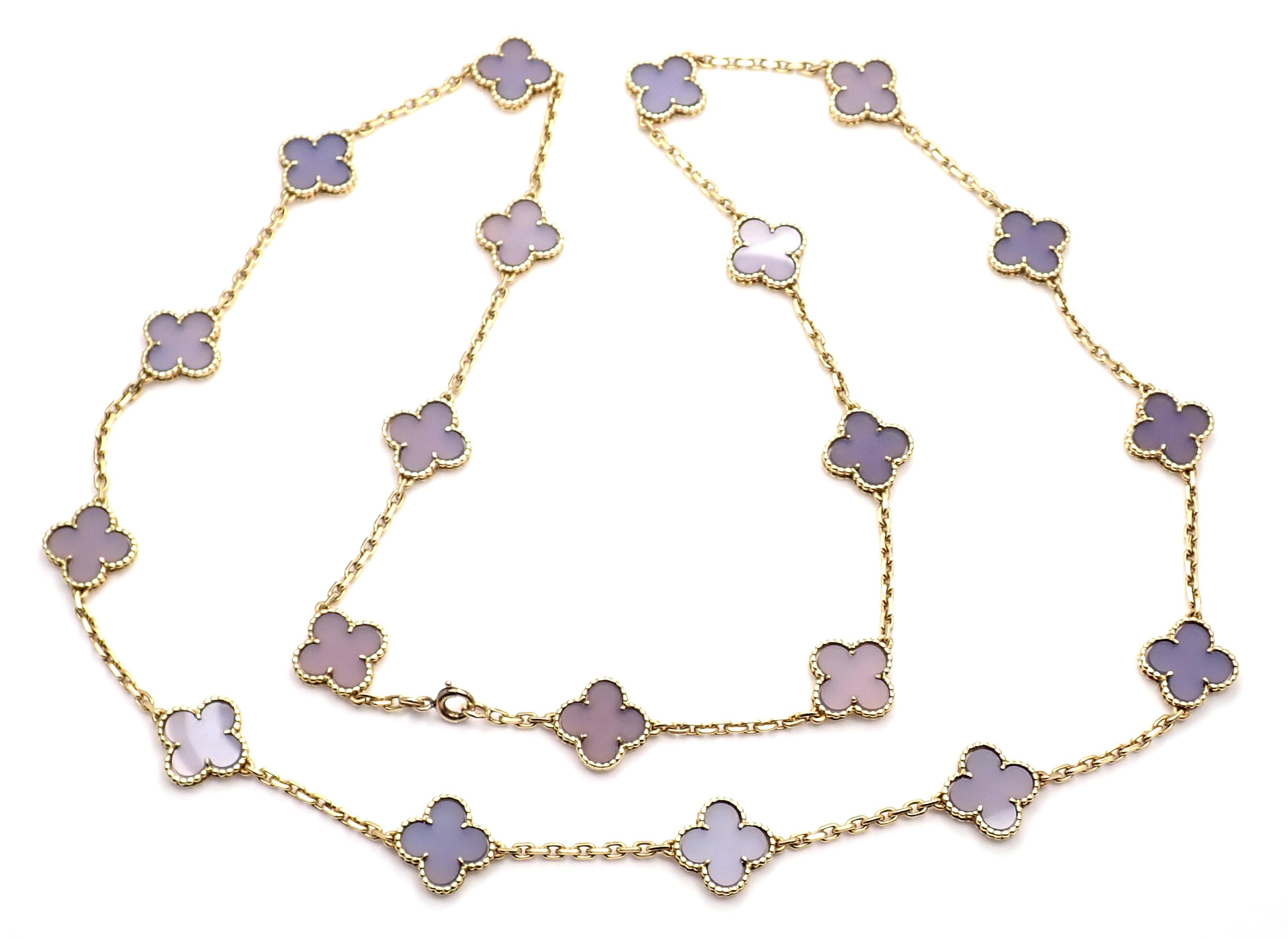purple van cleef necklace