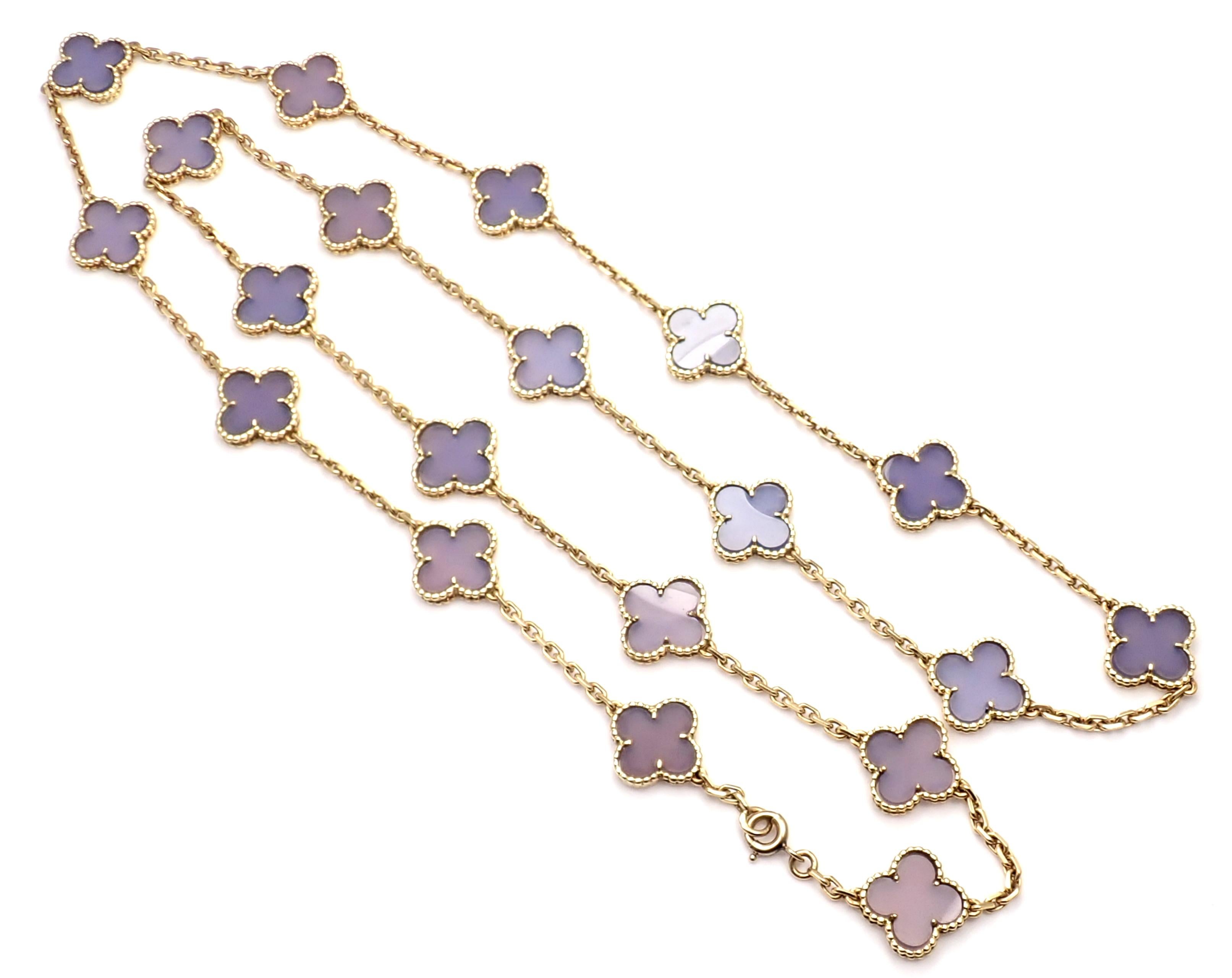 van cleef necklace purple