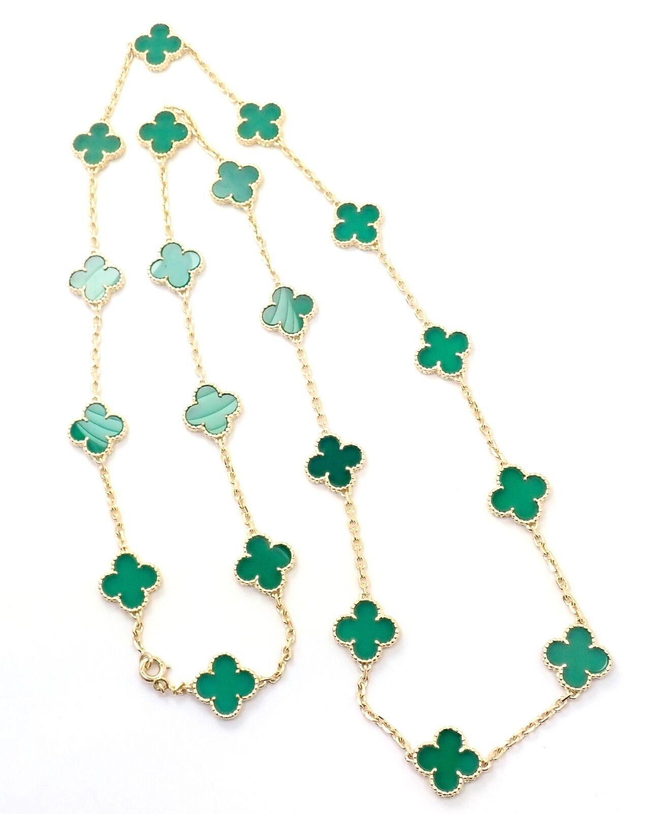 van cleef necklace green