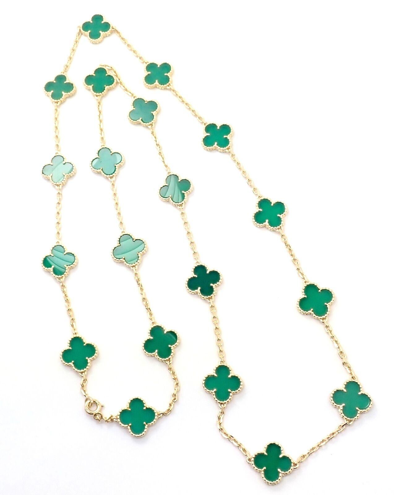 van cleef necklace green