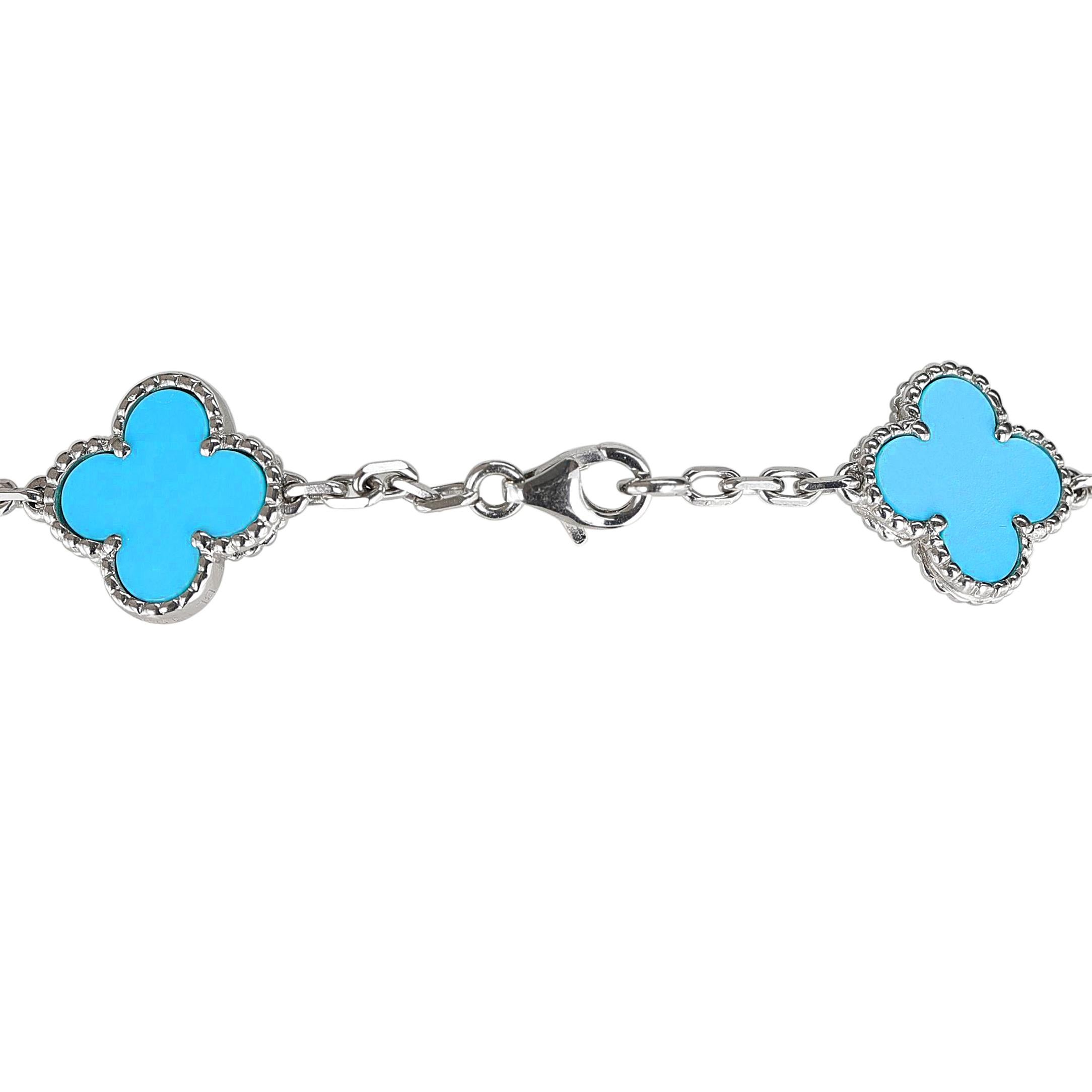 blue van cleef necklace