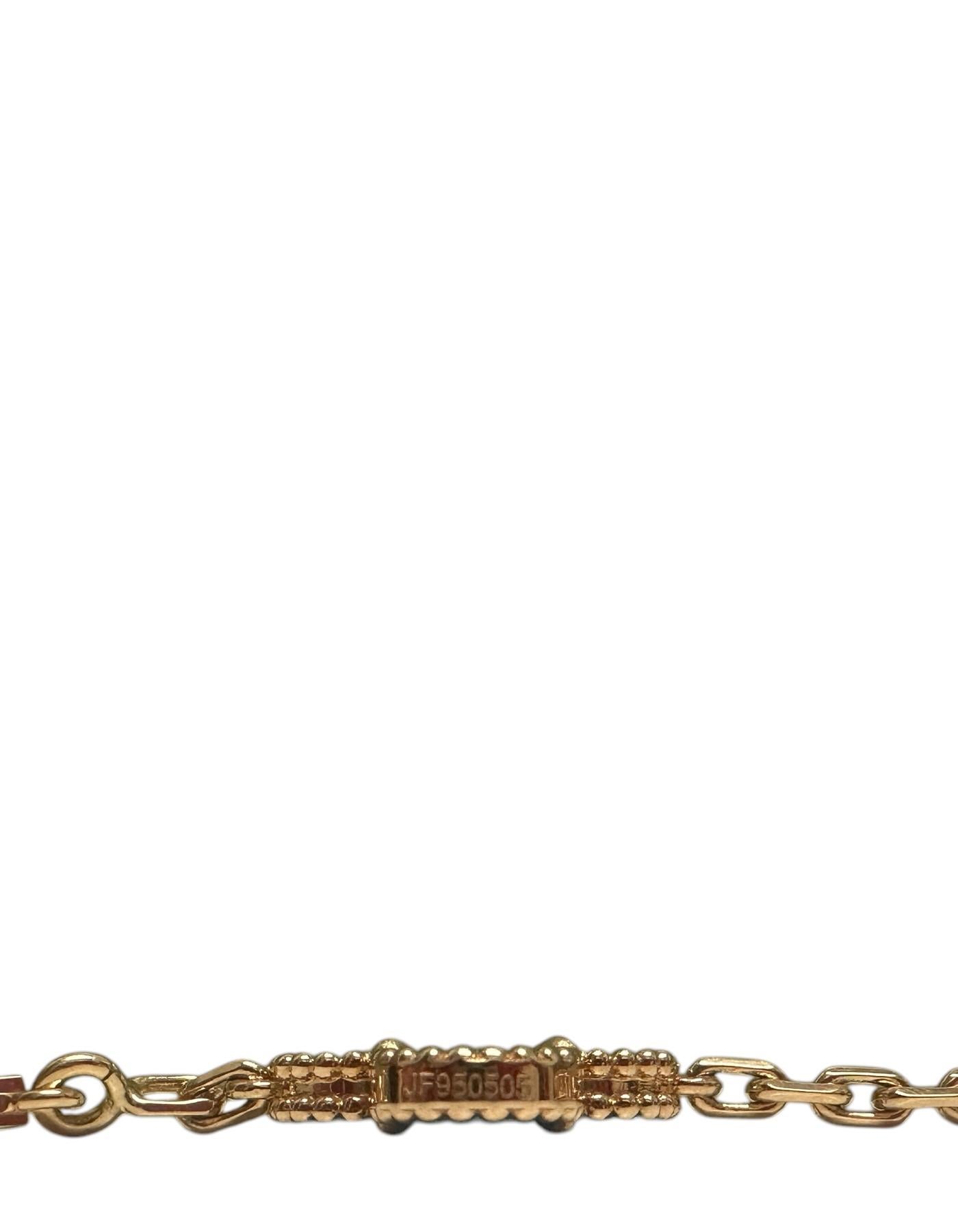 Van Cleef & Arpels 2024 Pulsera Alhambra Vintage Oro 18K/Agata Azul c/certificado 4