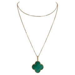 Colliers à pendentifs malachite