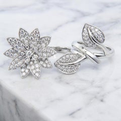 Van Cleef & Arpels 2.12 Carat Diamond White Gold Ring