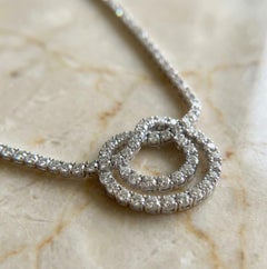 Van Cleef & Arpels 25 Carat Diamond Pretzel Link Necklace