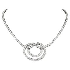Van Cleef & Arpels 25 Carat Diamond Pretzel Link Necklace