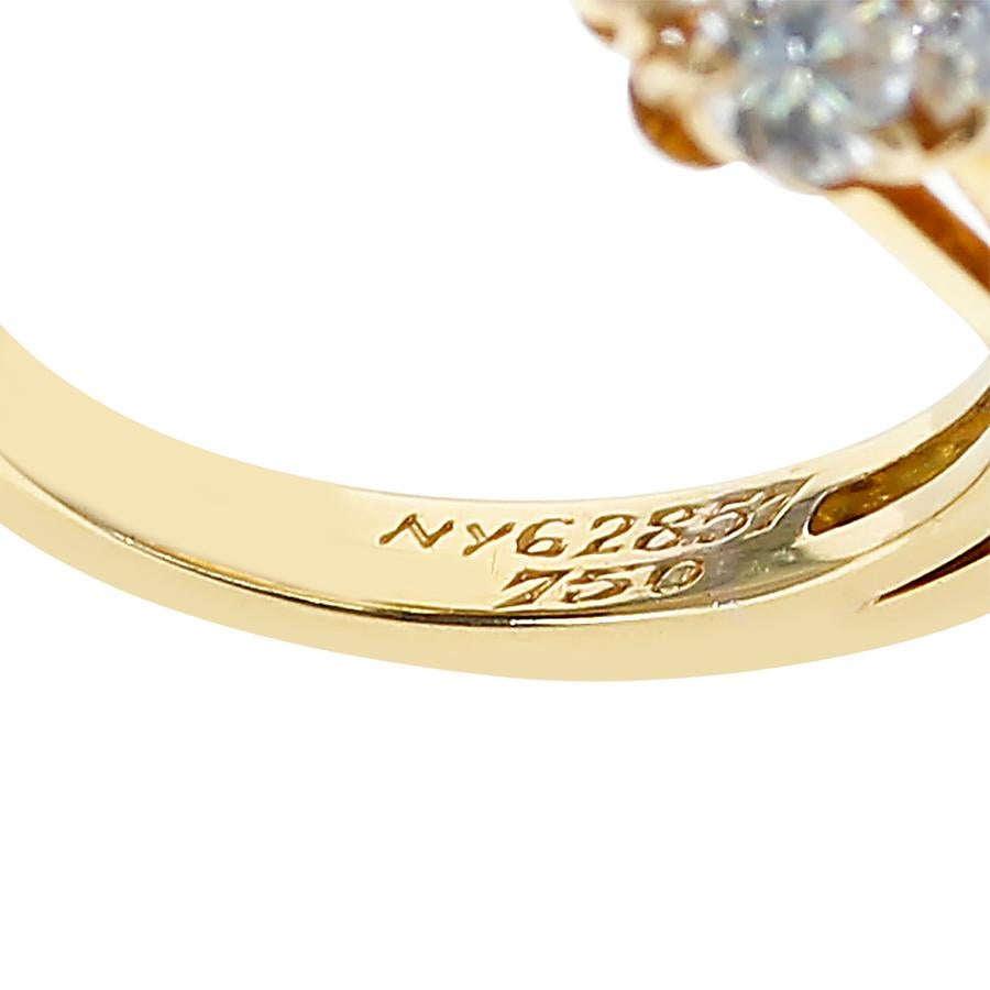 Van Cleef & Arpels 2.50 Ct. Diamonds Double Fleurette Ring In Excellent Condition In New York, NY