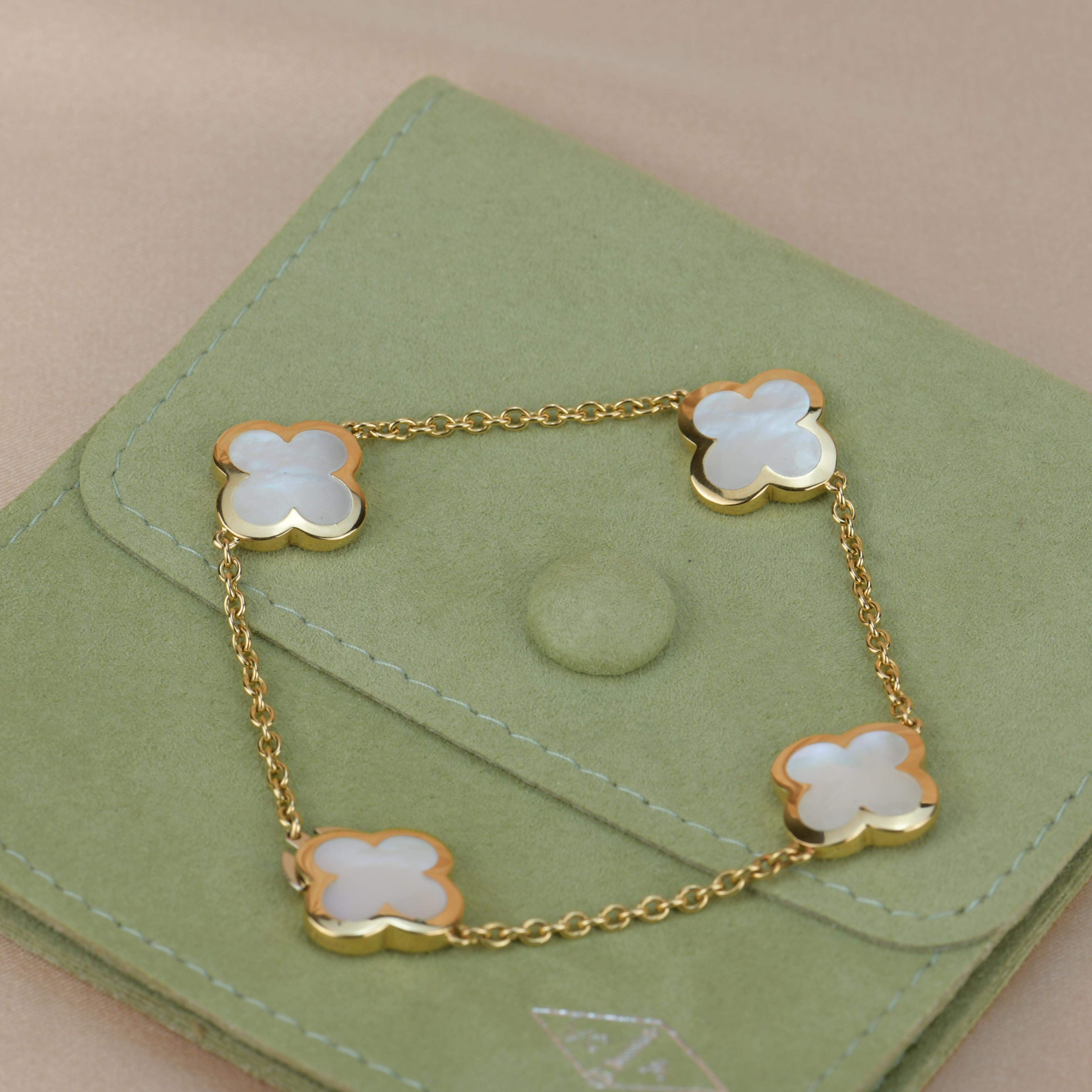 mother of pearl van cleef bracelet
