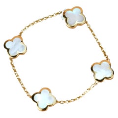 Van Cleef & Arpels 4 Motif Pure Alhambra Mother of Pearl Bracelet
